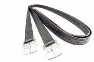 Dever Classic Curved Buckle Hide Covered Stirrup Leather